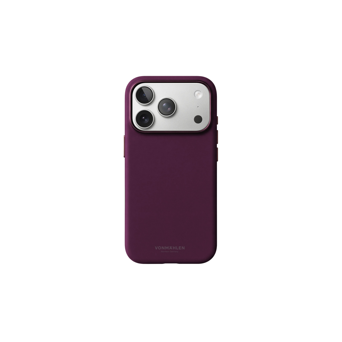 Vonmaehlen Soft Silicone Case for iPhone 18 Pro - Burgundy