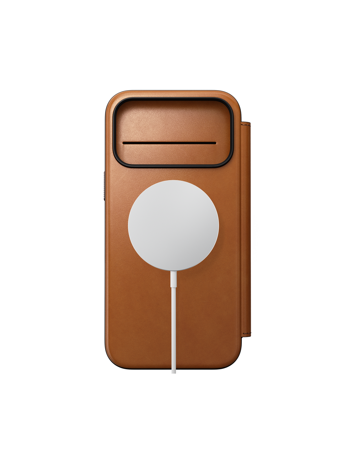 Nomad Modern Folio with Horween Leather for iPhone 18 Pro Max - Saddle