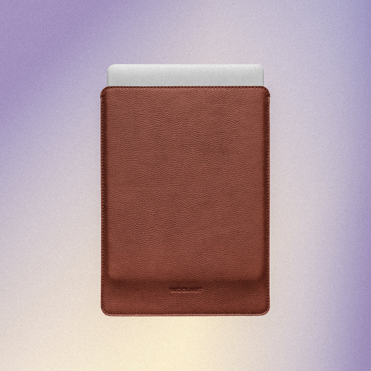 Woolnut Leather Sleeve for 15" MacBook Air - Cognac