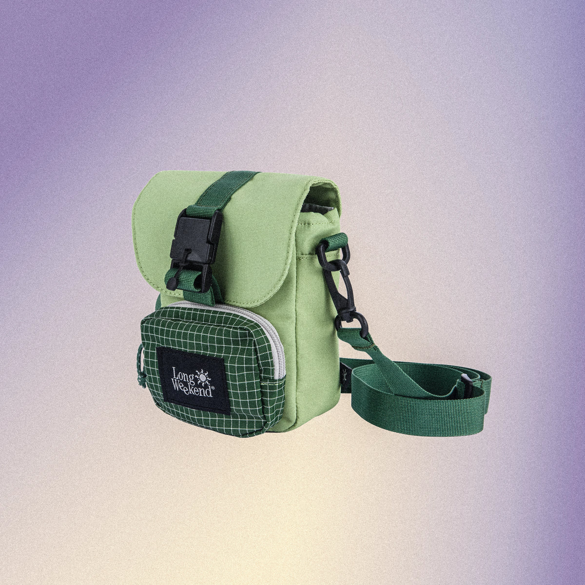 Long Weekend Crossbody Camera Pouch - Moss Green