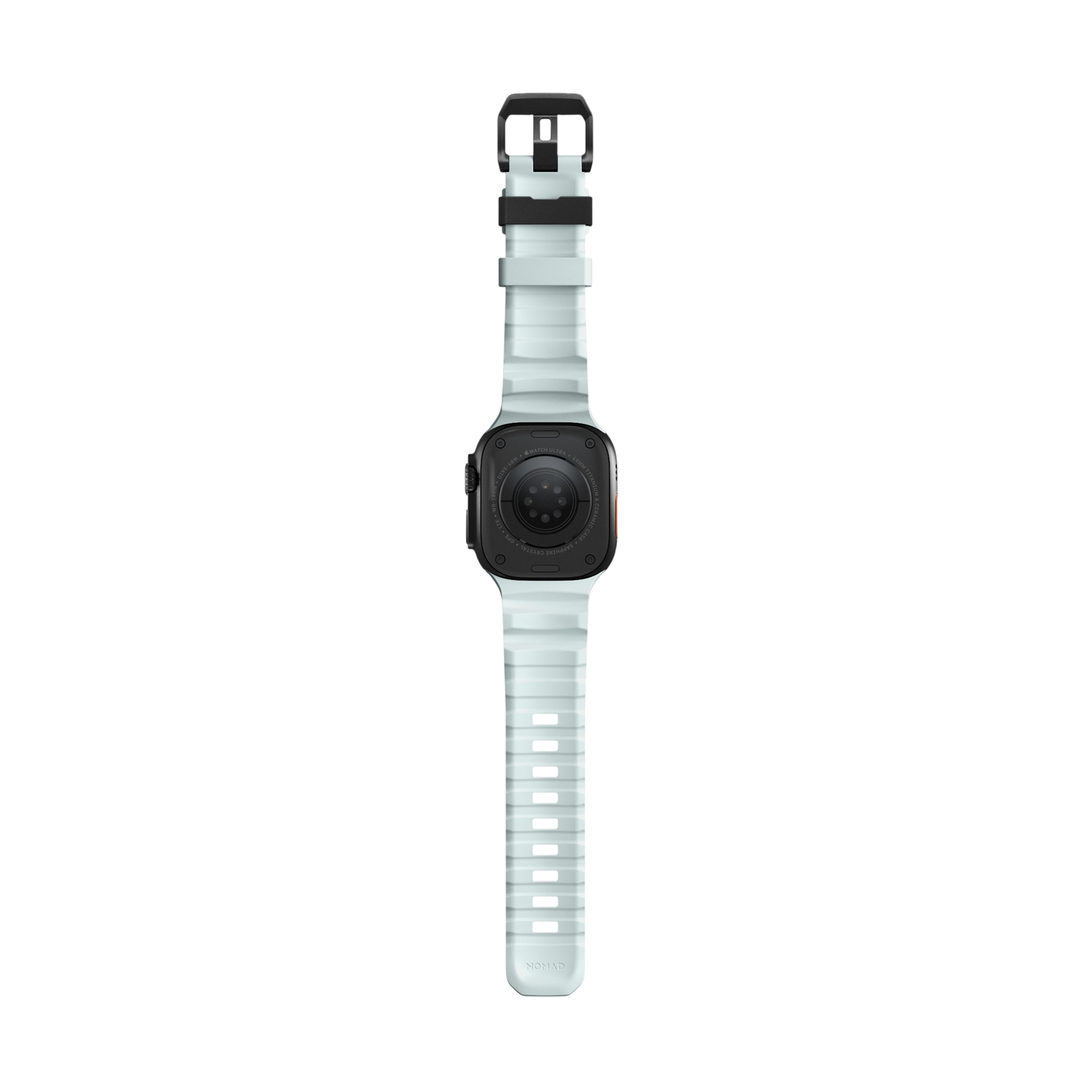 Nomad Rocky Point Band - 46/49mm - Black Hardware - Icy Blue Glow