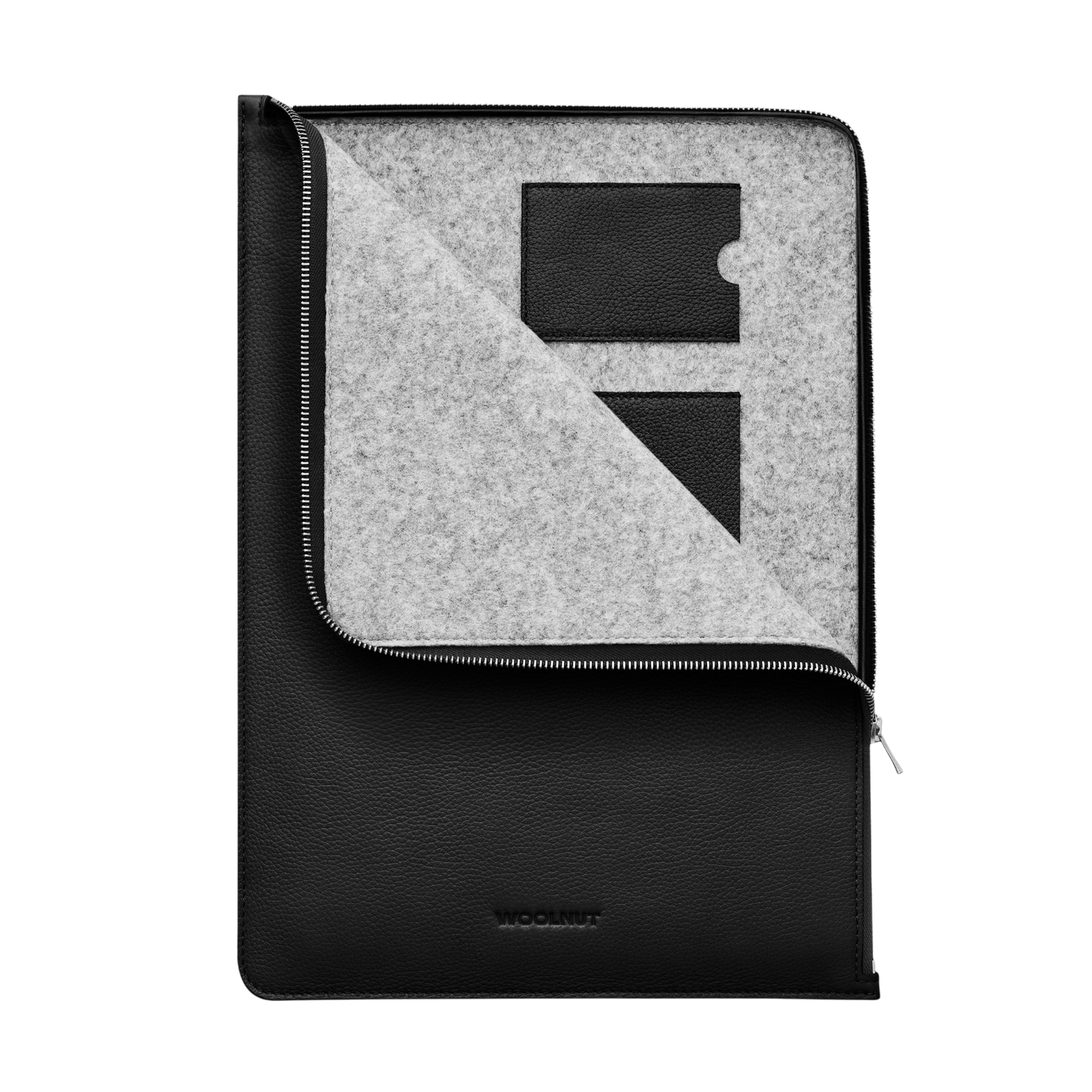 Woolnut Leather Folio for 15" MacBook - Black
