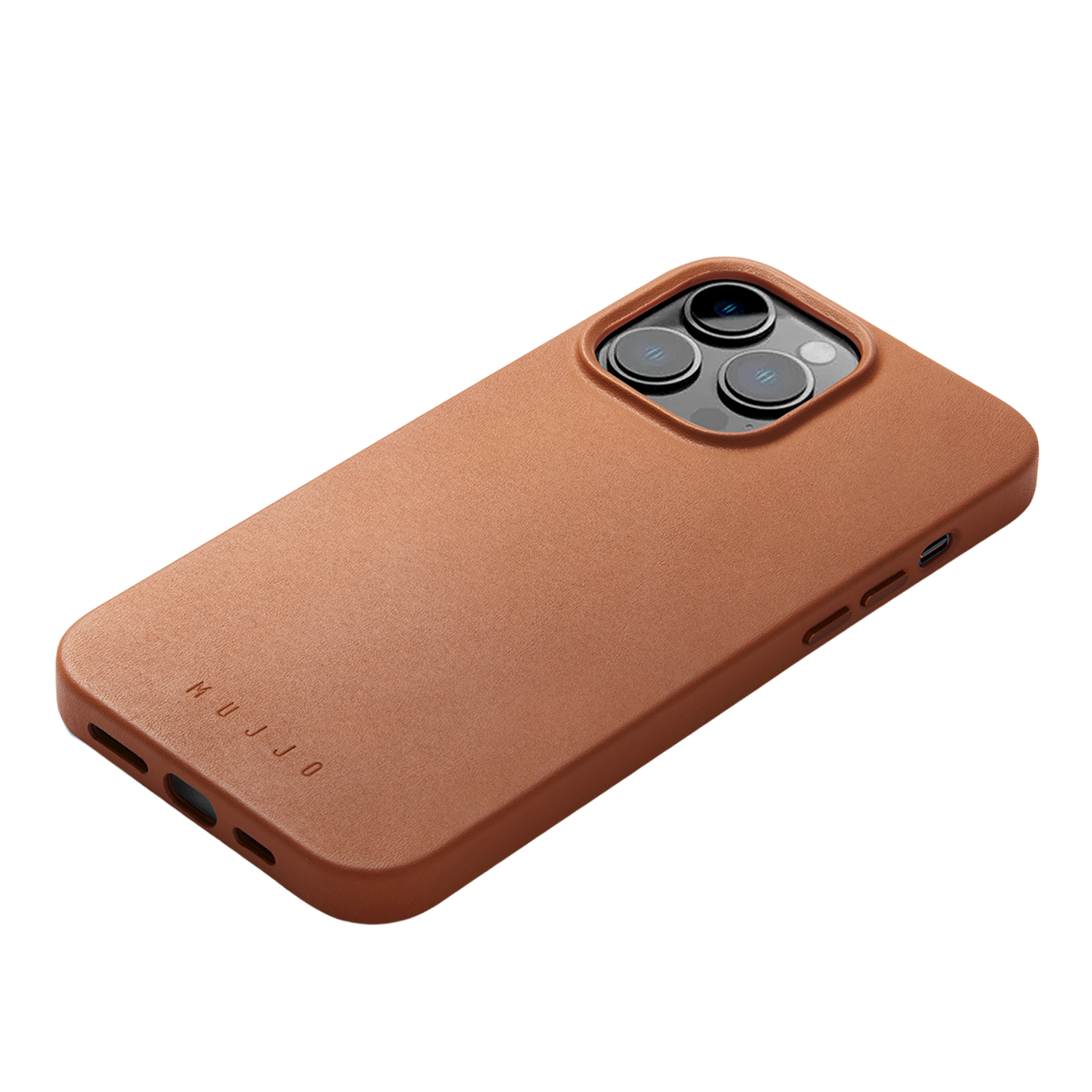 Mujjo Full Leather Case with MagSafe for iPhone 14 Pro Max - Tan - Open Box